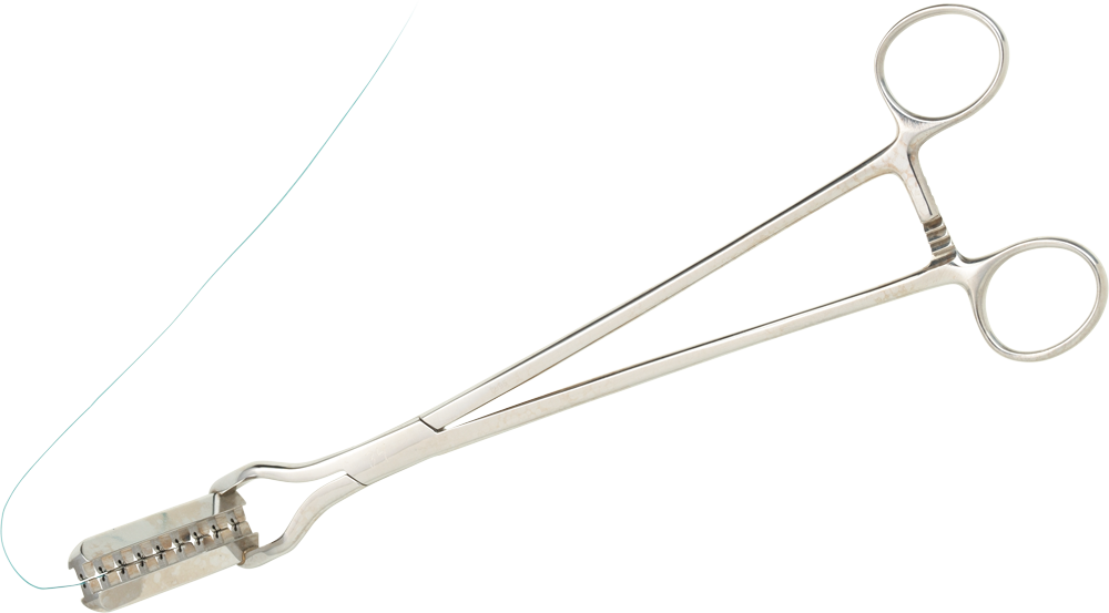 Pinça para Sutura em Bolsa